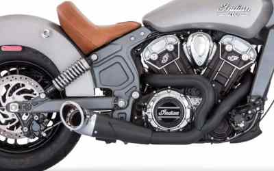 Indian Scout Freedom Turnout 4 1/2" 2 into 1 Exhaust IN00084