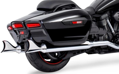 Yamaha Eluder 4" Sharktail Dual Exhaust